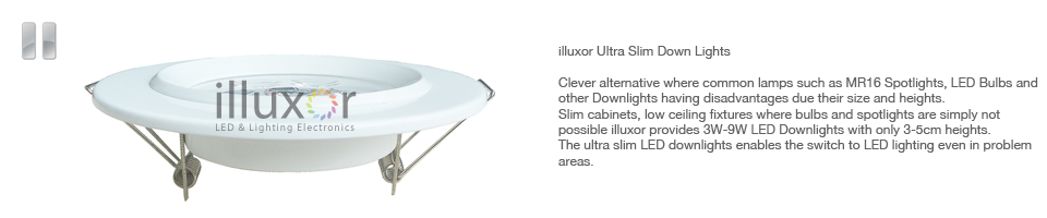 illuxor Ultra-Slim LED Downlights